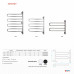 Полотенцесушитель электрический Energy U chrome G3 черный матовый RAL 9005 EETR00UG300000R905M