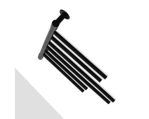 Полотенцесушитель электрический Energy I chrome G3 Double RAL 9005 EETRIG3DO00000R905M